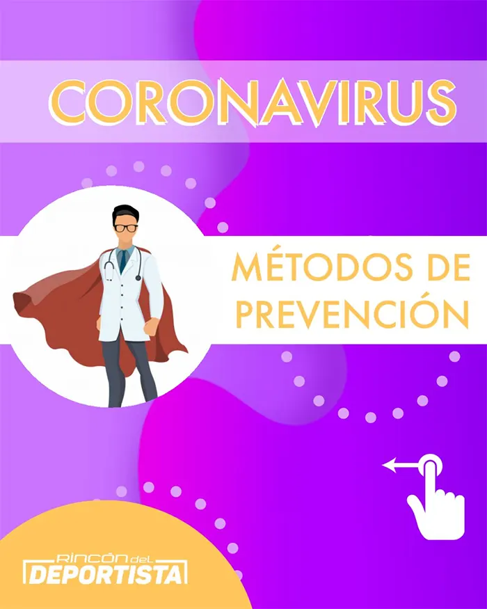 Infografía con los métodos de prevención frente al coronavirus